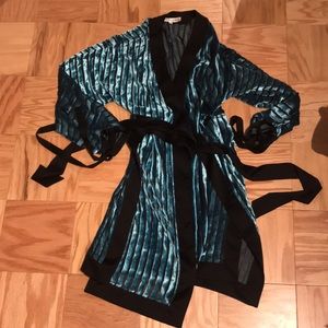 DVF Velvet Robe Cape